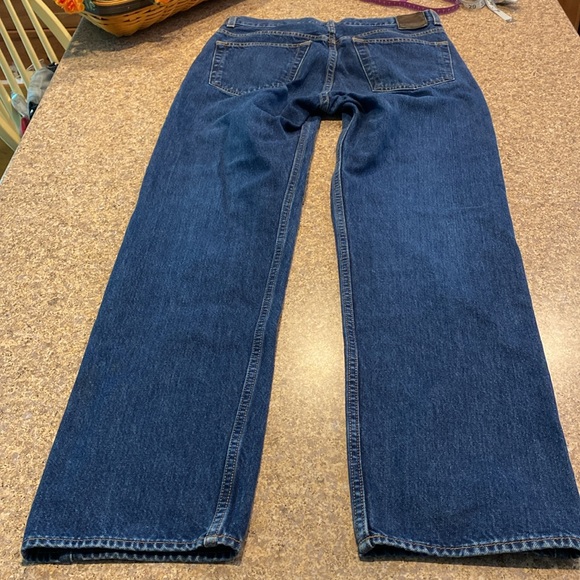 Gap Blue Button Fly Jeans Special Denim Straight Fit Tag Says W32 L30 - Picture 14 of 16